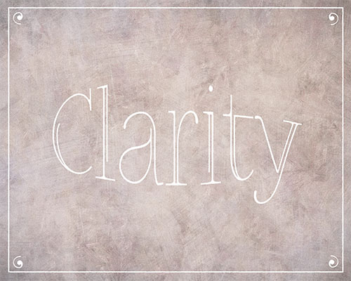 Clarity | Printable Positive Word